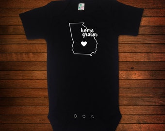 Home Grown in GEORGIA - Baby One Piece or Toddler TShirt