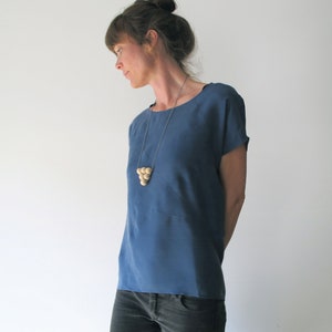 geometric shirt in bluegrey - tunic