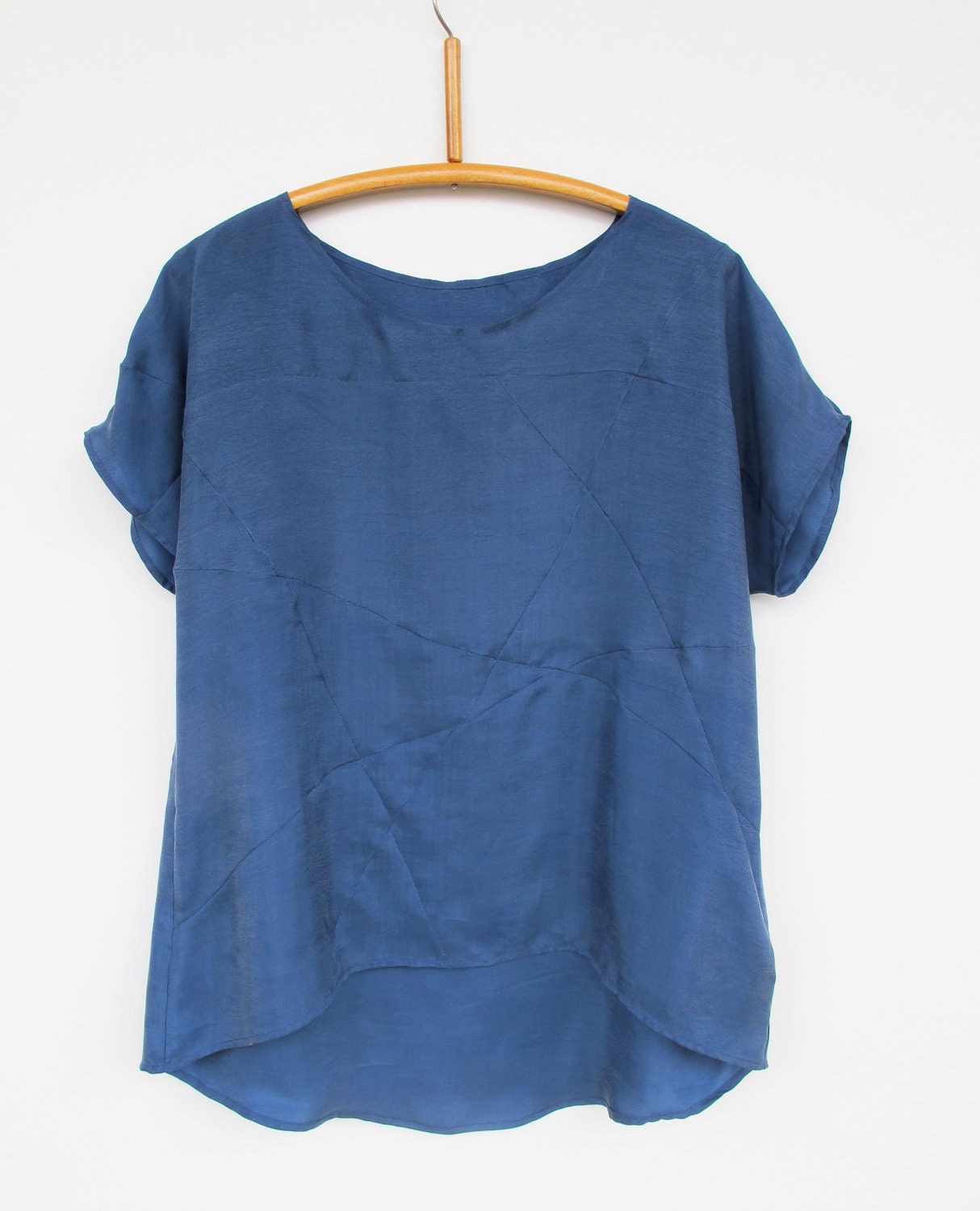 Geometric Shirt in Bluegrey Tunic - Etsy