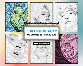 Female Portrait Coloring Pages: 40 Printable Designs (PDF Download)