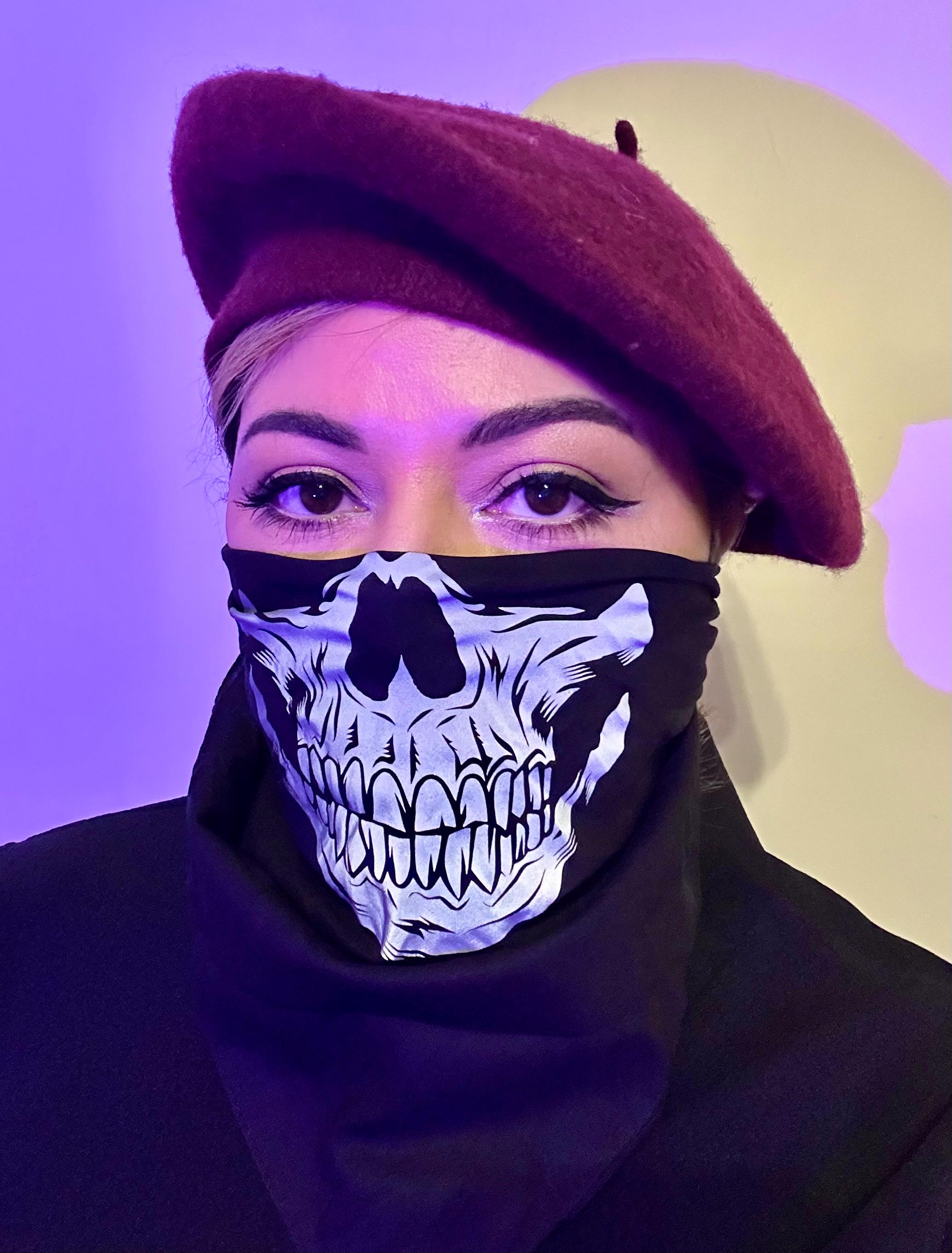 桃太郎 Grim Reaper バンダナ スカル柄 USA製 80s〜grim reaper