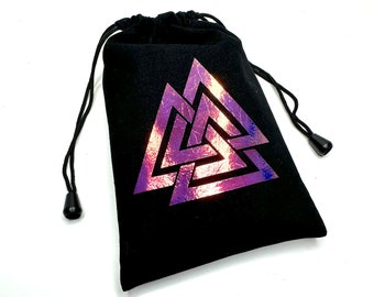 ODIN Sigil Iridescent on Black Velvet sunglasses tarot crystal bag