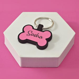 Custom Silicone Pet Tag: Engraved Dog & Cat ID, Waterproof