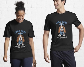 Funny Basset Hound Police Dog Art - Quirky Pet Humor (Digital Download PNG File)