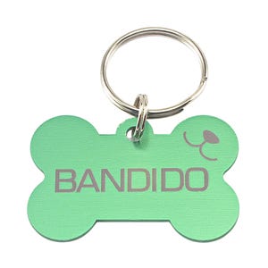 Colorful Engraved Dog ID Tag Pet Collar Safety Tag Dog Mom Gift Dog Dad Gift