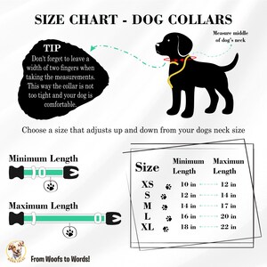 Size chart for Collar