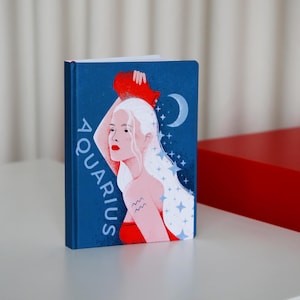 Astrologiedagboek voor Waterman Perfect sterrenbeeld verjaardagscadeau Dankbaarheidsdagboek Spiritueel dagboek voor dochter Gepersonaliseerde dierenriemcadeau