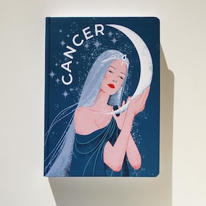 Cancer Astrology Journal Spiritual Gratitude Notebook Birthday Gift for Cancer Sign Hardcover Zodiac Journal for Women and Teens