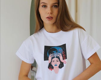 T-shirt astrologie Scorpion T-shirt horoscope du zodiaque Tous les signes du zodiaque disponibles