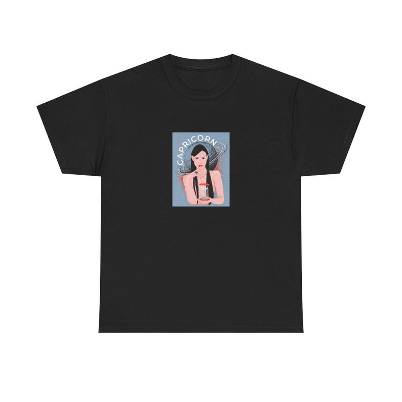 T-shirt zodiaque Capricorne - Chemise en coton Horoscope - Vêtements du zodiaque pour les fans d'astrologie image 8