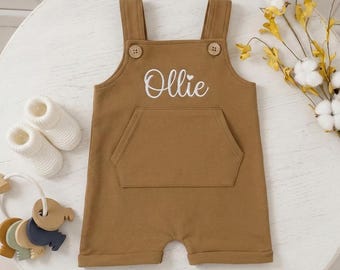 Pelele personalizado para bebé: Mono bordado de algodón orgánico