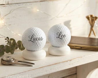 Ensemble de balles de golf personnalisées : Design photo personnalisé avec impression du nom
