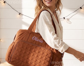 Bolso de viaje o cambiador acolchado personalizado: bolso de fin de semana y bolsa de gimnasio de gran capacidad.