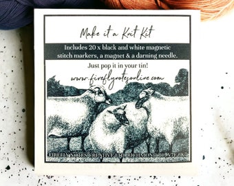 Dann mach dir einfach ein STRICKSET! Magneteinsatz, Maschenmarkierer und Nadel zum Stricken