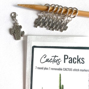 Cactus stitch marker packs image 2