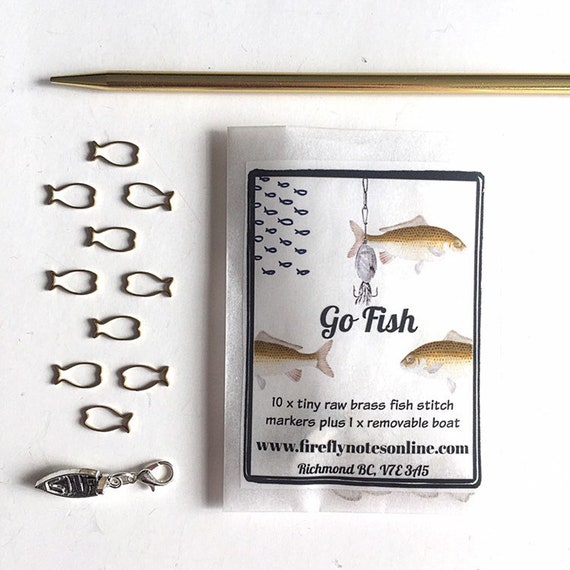 Go Fish Stitch Markers, Snag Free Go Fish Stitch Markers, Snag Free