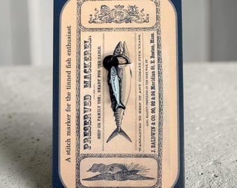 Mackerel Enamel Stitch Marker Single