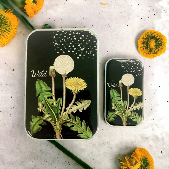 LARGE Dandelion stitch marker tin (005)