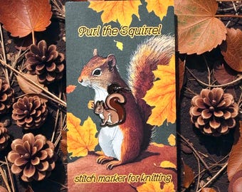Purl the Squirrel – Stichmarkierung in limitierter Auflage
