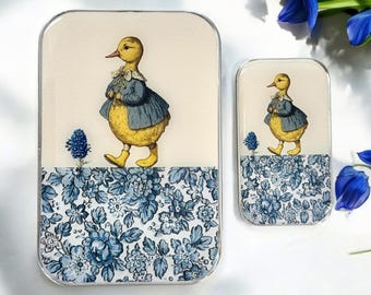 Ente und Blume Noten Dose KLEIN