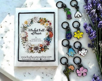 Tasche voller Posies Stitch Marker Set