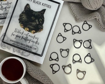 Bitty Black Kitties — Stichmarker Paket (13er Set)