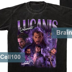 Graphic Lucanis Dellamorte Dragon Age Wash T-Shirt Lucanis Dellamorte Shirt Retro Game Shirt Lucanis Shirt 90s Dragon Age Shirt For Gamer