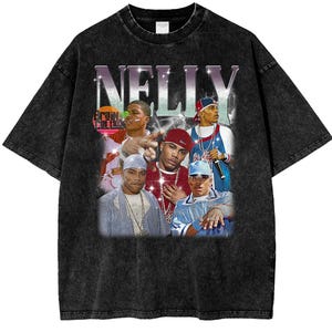 Graphic Nelly Rapper Wash T-Shirt Nelly Shirt 90s Rap Shirt Retro Nelly Rapper T-Shirt Vintage Nelly Rap Tee Y2k Nelly Music Graphic Shirt