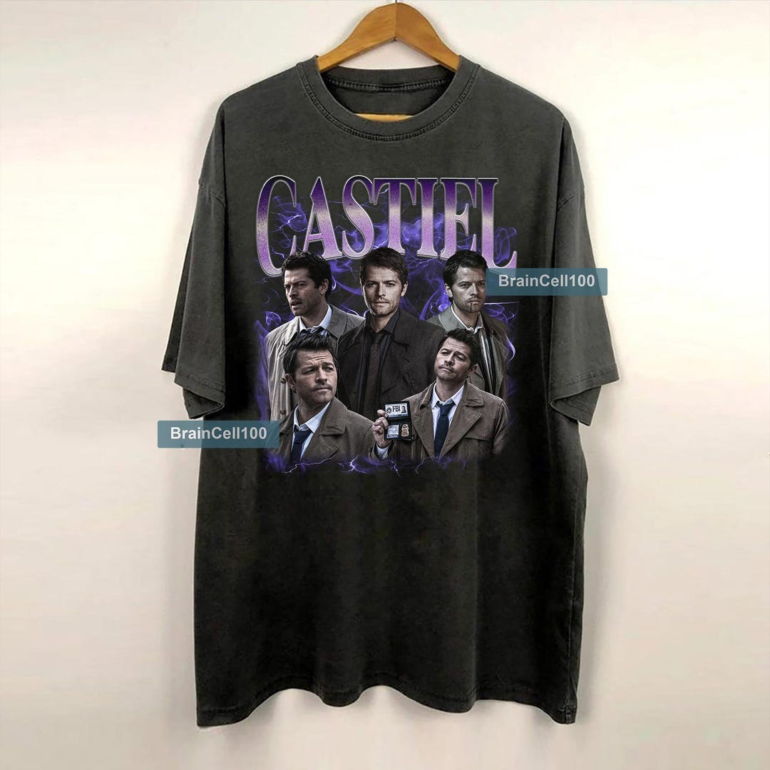 Graphic Castiel TV Show Vintage 90s Bootleg T-shirt, Castiel ...