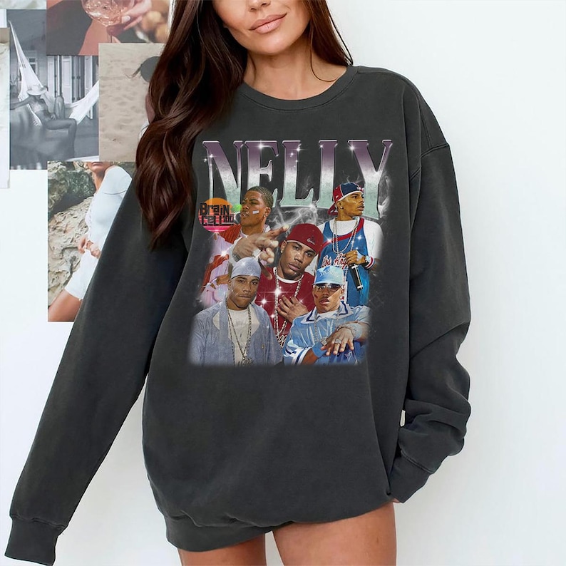 Graphic Nelly Rapper Vintage 90s Bootleg T-shirt, Nelly Sweatshirt ...