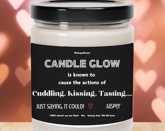 Personalized Sensual Soy Candle, Sarcastic Adult Humor, Romantic Gift