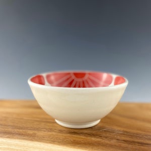 Porcelain cereal bowl, soup bowl, handthrown and handpainted image 8