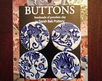 Large blue buttons