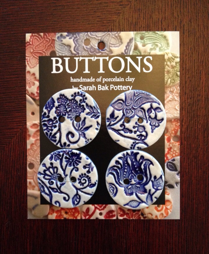 Large blue buttons
