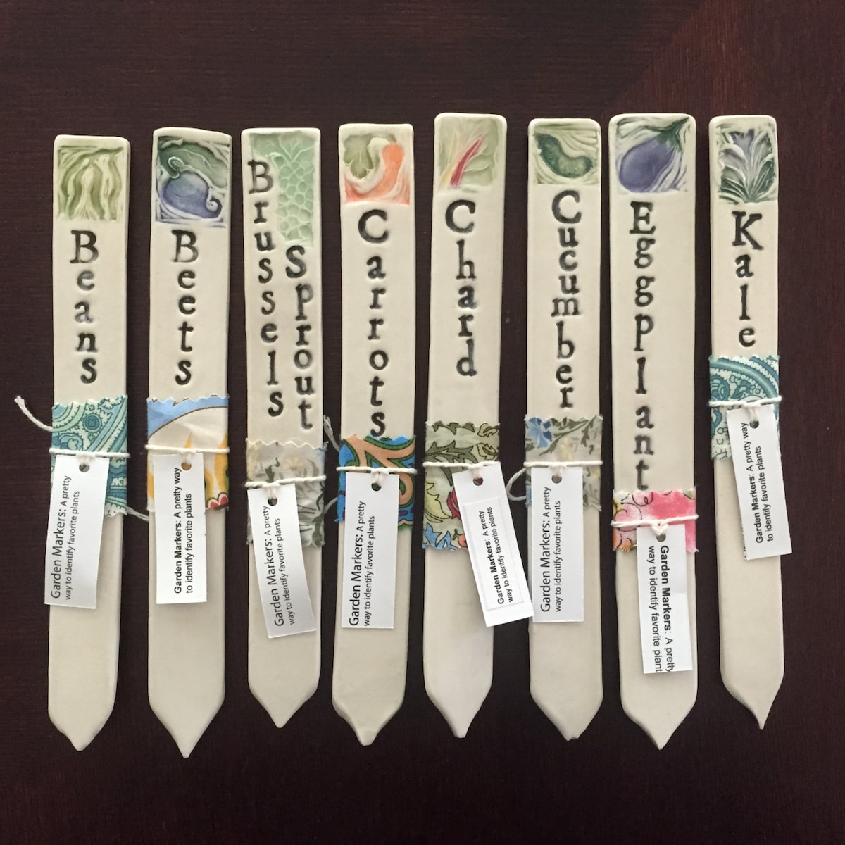 Veggie Garden Markers, Set of 3