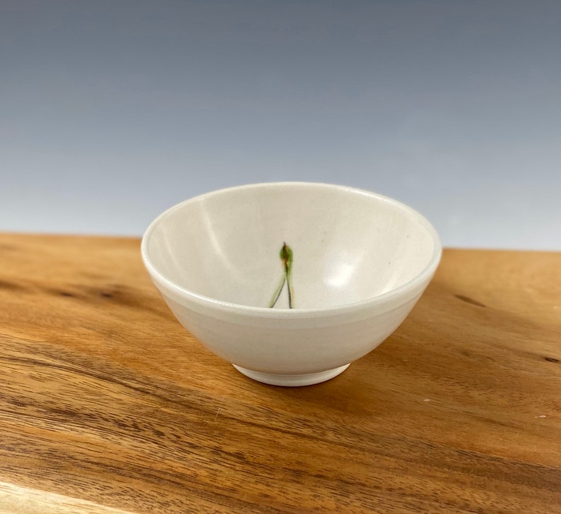 Small porcelain bowl hand painted with cherries image 4