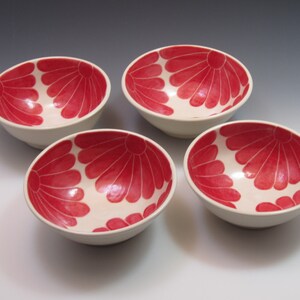 Porcelain cereal bowl, soup bowl, handthrown and handpainted image 5