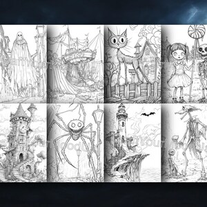 30 TIM BURTON Coloring Pages Adult and Kids Coloring Book, Printable ...
