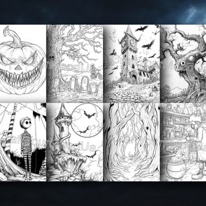 30 TIM BURTON Coloring Pages Adult and Kids Coloring Book, Printable ...