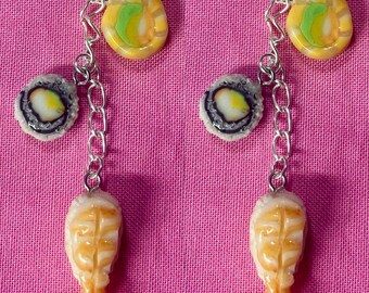 Food Phone Charm| Sushi Phone Charm |Realistic Fake Miniatures | Handmade Gift | Phone Decor| Phone Accessories | Seafood Phone Decor