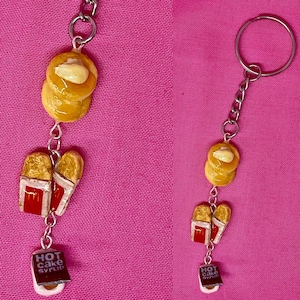 Miniature Food Keychain | McDonald’s Breakfast Keychain | Fun Keychains |Realistic Fake Miniatures | Handmade Gift | Fake Food | Miniatures