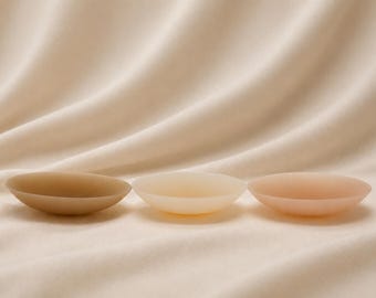 Ultra Thin Silicone Nipple Covers | Non Adhesive Reusable Breast Covers | Invisible Under Clothing | 3 Nude Shades