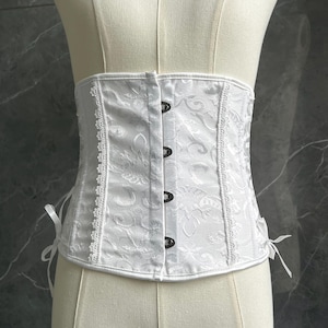 Ceinture blanche - Ceinture blanche, accessoire de costume de festival Renaissance, ceinture de style campagnard féerique, ceinture victorienne