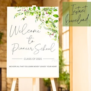 JW 2025 Pioneer School Welcome Sign, Digital Download JW Pioneer School Class of 2025 Sign