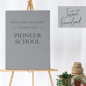 Signo de bienvenida de JW 2024 Pioneer School, descarga digital JW Pioneer School Class of 2024 Sign