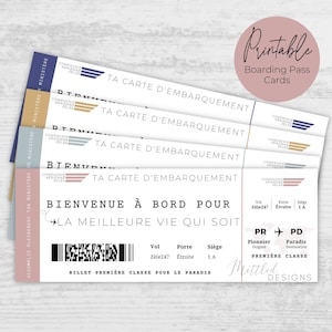 JW French Best Life Ever Cartes d'embarquement imprimables, Français Téléchargement numérique Cartes d'embarquement JW Pioneer