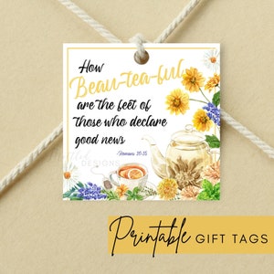 JW Pioneer afdrukbare cadeaukaartjes, Pioneer thee Instant Download cadeaukaartjes