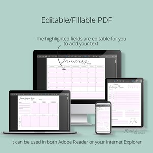 Printable and Fillable 2023 Monthly Weekly and Daily Calendar - Etsy