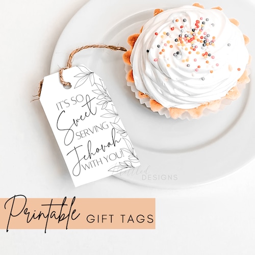 Printable JW Gift Tags Dessert JW Instant Download Favor Tags - Etsy