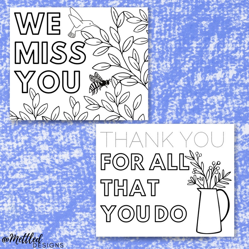 JW Printable Coloring Postcards JW Kids Printable Cards - Etsy
